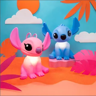 Kit Luminárias Disney Ohana - Stitch e Angel