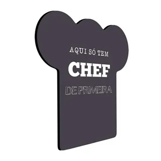 Placa de Parede Decorativa - Chef De Primeira