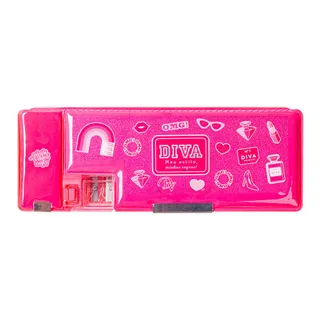 Estojo Organizador de Materiais com Apontador - Diva College