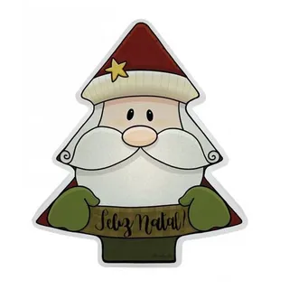 Luminária Decorativa de Árvore de Natal Papai Noel – Enfeite Luminoso Natalino
