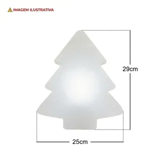 Luminária Decorativa Árvore de Natal HoHoHo – Iluminação Festiva para Decoração Natalina