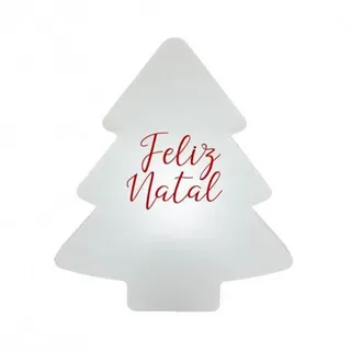 Luminária Árvore Natalina Merry Christmas Branca