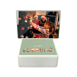 Luminária Mini Box Retrato - Turminha do Natal