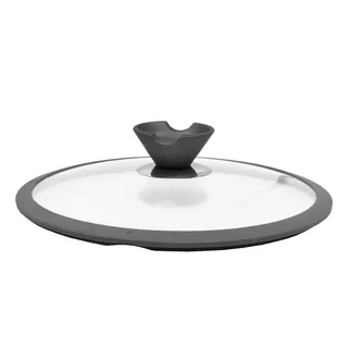 Tampa de Vidro Temperado Com Bordas em Silicone Ø28cm