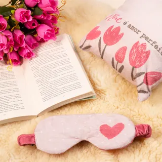 Almofada com Tapa Olhos - Mãe é Amor Perfeito