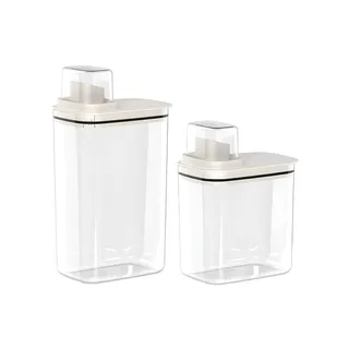 Kit Organizadores De Lavanderia Multiuso 2,3L e 1,5L Dispensers De Sabão Flow