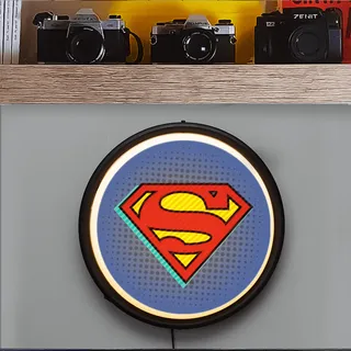 Luminária de Parede Led Sign Superman