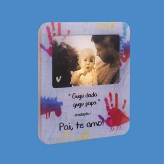 Luminária Porta Retrato Bivolt 10x15 - Pai de Bebê