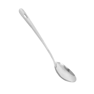 Colher de Arroz em Inox 31cm com Suporte de Pendurar