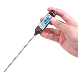 Termômetro Culinário Digital Espeto Alimentos Cozinha Água