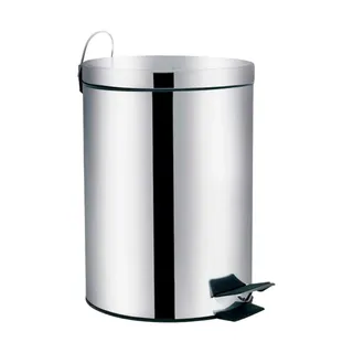 Lixeira em Aço Inox com Pedal e Balde Removível 5L Ágata