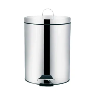 Lixeira em Aço Inox com Pedal e Balde Removível 12L Ágata