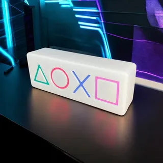 Luminária Playstation Controls Decoração Setup Retangular