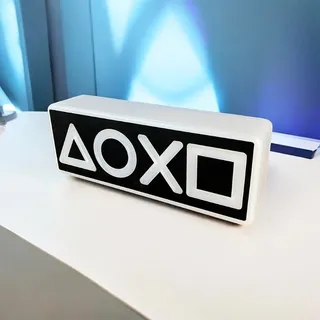 Luminária Playstation Controls Decoração Setup Preta