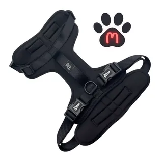 Peitoral Pet Comfort Preto Ajustável para Porte Médio