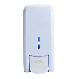 Dispenser para Sabonete Líquido/Álcool Gel 800ml - Preto e Branco - Nobre