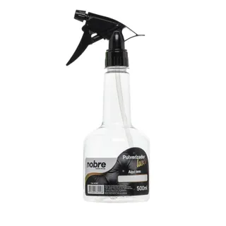 Pulverizador Transparente Luxo 500ml com Gatilho Preto - Nobre