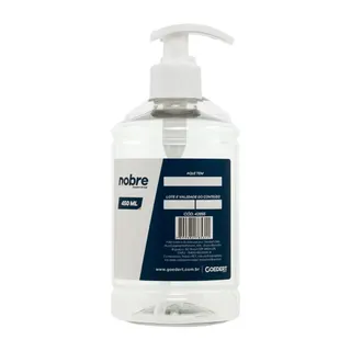 Frasco com Válvula Pump 450ml para Álcool/Sabonete - Nobre