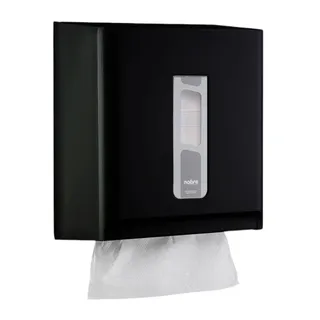 Dispenser para Papel Toalha 1/3D Preto Plástico Street - Nobre