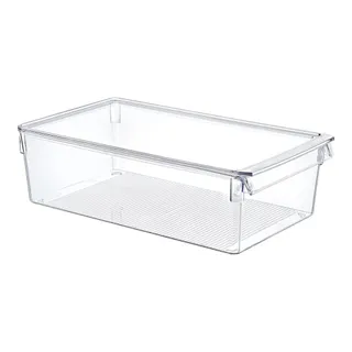 Organizador de Geladeira Multiuso Alto com Tampa Tamanho G (36x20x10cm) - Mood