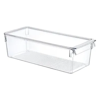 Organizador de Geladeira Multiuso Alto com Tampa Tamanho M (36x15x10cm) - Mood