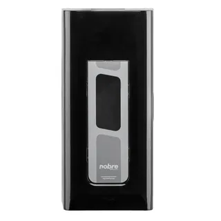 Dispenser para Sabonete Líquido/Álcool Gel 800ml com Reservatório Preto - Nobre