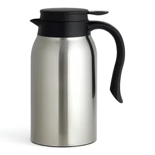 Garrafa Térmica Inox Escovado 800ml Preta Cafés e Chás - Mood