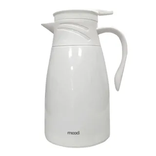 Garrafa Térmica Plástica Bule 1L Cafés Chás Branco - Mood