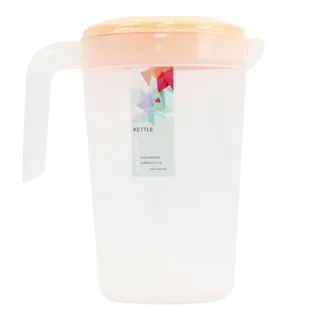 Jarra Plástica 3,5 Litros Transparente com Tampa Amarela