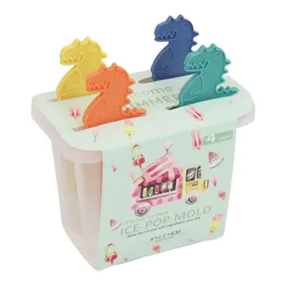 Forma para Picolé de Plástico com Dinossauros