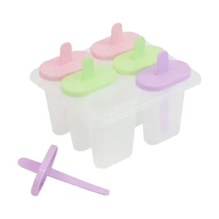 Forma para Picolé de Plástico com 6 Compartimentos