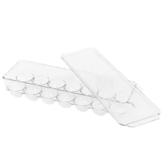 Organizador para Ovos com Tampa de Plástico 14 Espaços Geladeira