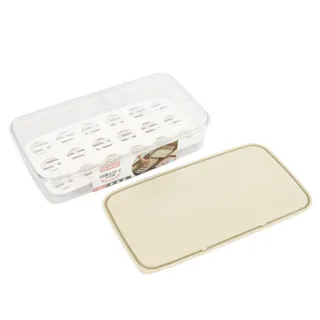 Organizador para Ovos Duplo Tampa de Plástico 18 Espaços Geladeira