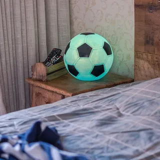 Luminária Bola de Futebol - Azul e Preto