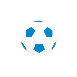 Luminária Bola de Futebol - Branca e Azul