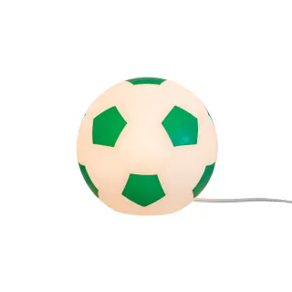 Luminária Bola de Futebol - Branca e Verde