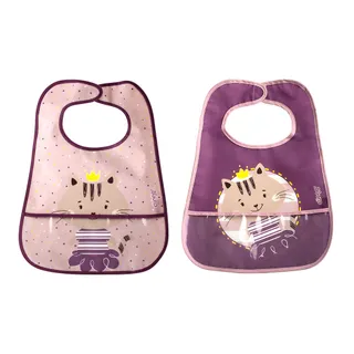 Kit com 2 Babadores com Coletor e Velcro Milky - Clingo