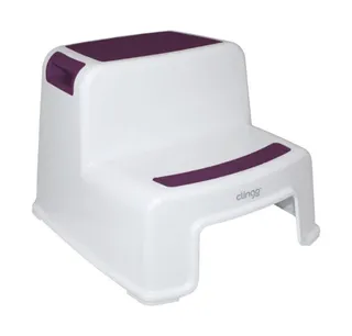 Escadinha Infantil 2 Degraus - Suporte Versátil para Banheiro - Rosa