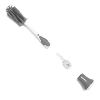 Escova Silicone com Base para Mamadeira Limpeza Eficiente Prática