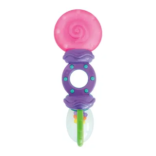 Mordedor Chocalho Rattle & Teethe Bright Starts Texturizado e Livre de BPA - Clingo
