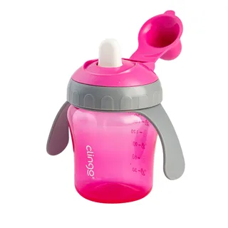 Copo de Transição com Bico Rígido Colors Rosa - 6 a 36 Meses, com Alças