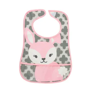 Babador Impermeável Coelho com Coletor e Velcro - Clingo