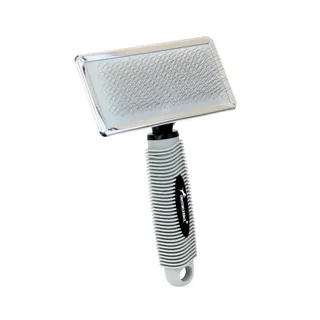 Rasqueadeira Emborrachada M para Gatos e Cães - Pinos de Metal Suave