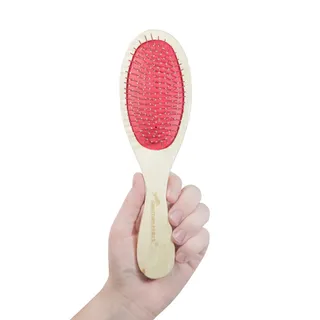 Pente para Cães com Cabo de Madeira e Pinos de Metal - Germanhart