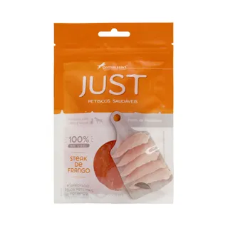 Petisco Just - Steak Frango 55g - Para Cães e Gatos