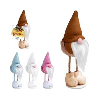 Decoração Natalina Gnomo em Pé 17cm Cor Sortida