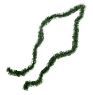 Festão Decoração De Natal Metalizado 2 Metros Cor Verde Ø14cm