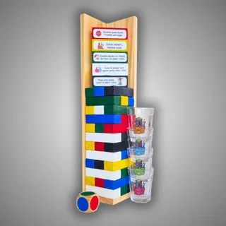 Tombou Tomou em Madeira - Jogo de Drinks