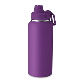 Garrafa com Alça e Bico 960ml Parede Dupla Roxa