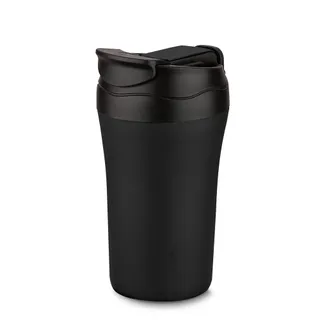 Copo Térmico Com Tampa Fosco de 500ml Inox Preto